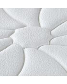 Matelas à mémoire de forme Monte-Carlo blanc/bordeaux - 200x200 cm