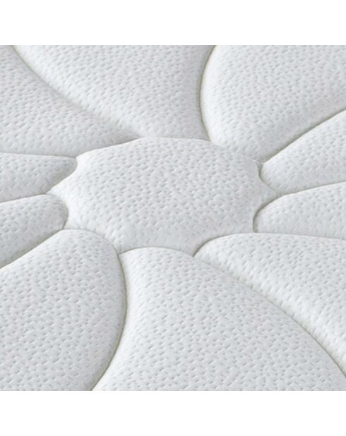 Ensemble Matelas mémoire de forme Monte-Carlo & Sommier blanc/bordeaux - 160x200 cm