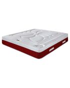 Matelas à mémoire de forme Monte-Carlo blanc/bordeaux - 200x200 cm