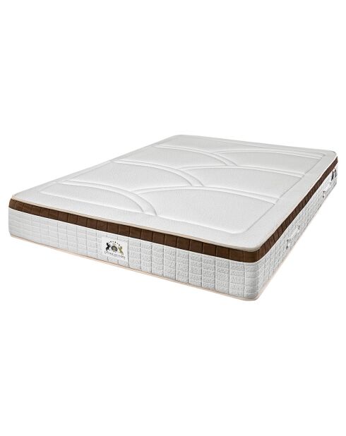 Matelas à mémoire de forme Excelsior blanc/marron - 180x200 cm