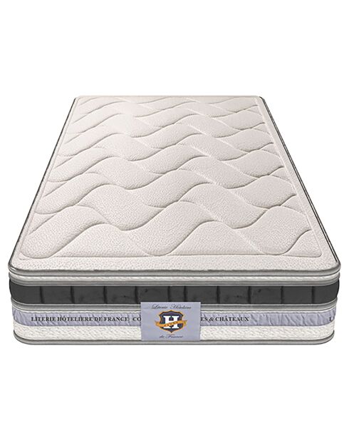 Matelas à mémoire de forme Le Cheverny blanc/gris - 90x200 cm