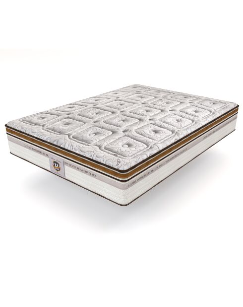 Matelas à mémoire de forme Renaissance blanc/marron - 160x200 cm