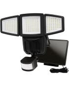 Projecteur Solaire 3 têtes noir - 33.42x7x24.9 cm