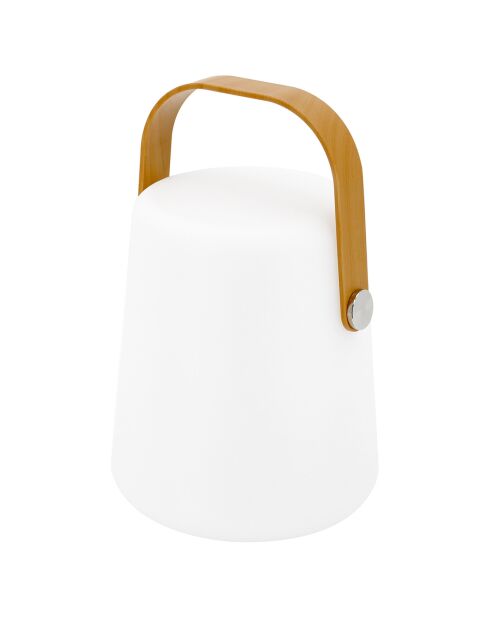 Lanterne portative rechargeable par USB blanc - 27.7x17.5 cm