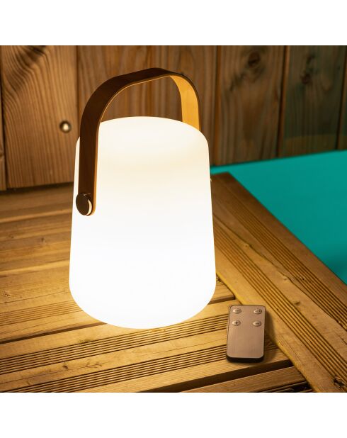 Farol portátil recargable por USB blanco - 27,7 x 17,5 cm