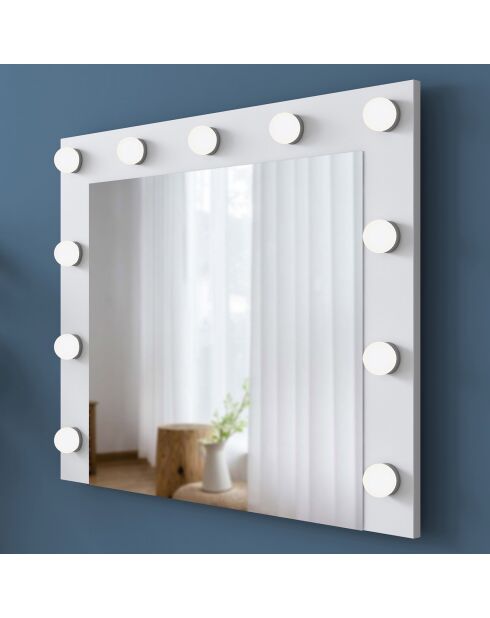 Coiffeuse Tonya blanche - 120x79.8x44.5 cm