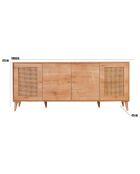 Buffet Hazeran chêne - 180x81x41 cm