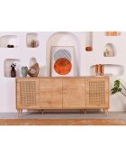 Buffet Hazeran chêne - 180x81x41 cm