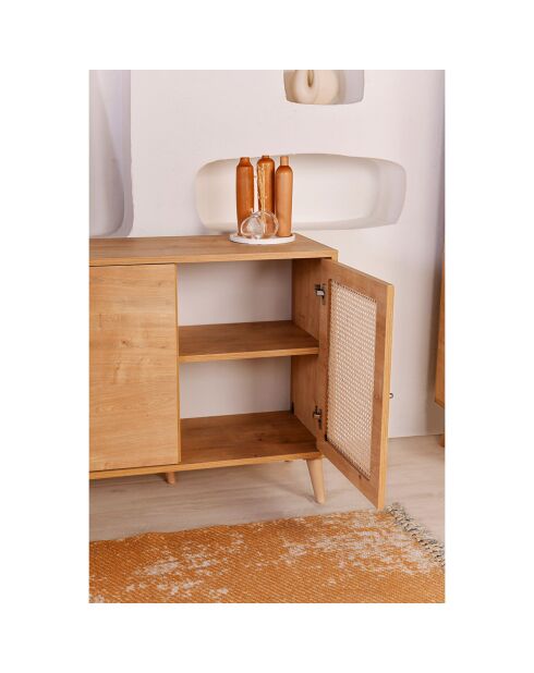 Buffet Hazeran chêne - 180x81x41 cm