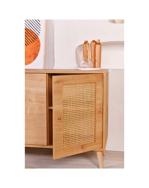 Buffet Hazeran chêne - 180x81x41 cm