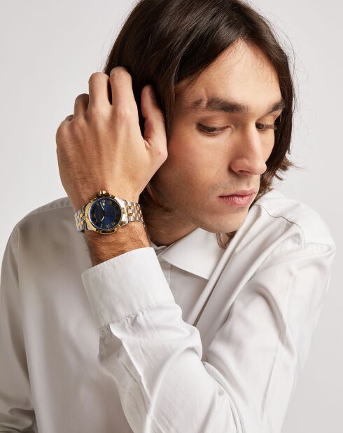 Montre Homme en Acier Tango argenté/doré