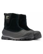 Boots en Velours de Cuir Buxton noir/gris