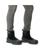 Boots en Velours de Cuir Buxton noir/gris