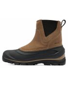 Boots en Velours de Cuir Buxton marron