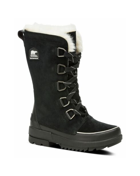 Boots en Velours de Cuir doublure polaire Torino II noires