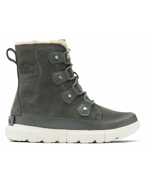 Boots en Velours de Cuir doublure polaire Explorer II grises