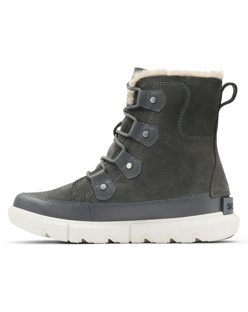 Boots en Velours de Cuir doublure polaire Explorer II grises