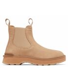 Chelsea boots en Velours de Cuir Hi-Line camel