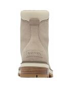 Boots en Velours de Cuir Lennox taupe