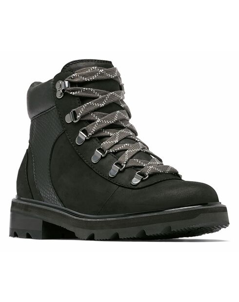 Boots en Velours de Cuir Lennox noires