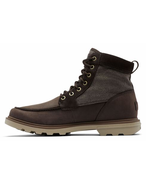 Boots en Cuir Carson marron foncé