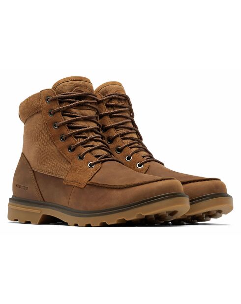 Boots en Cuir Carson cognac