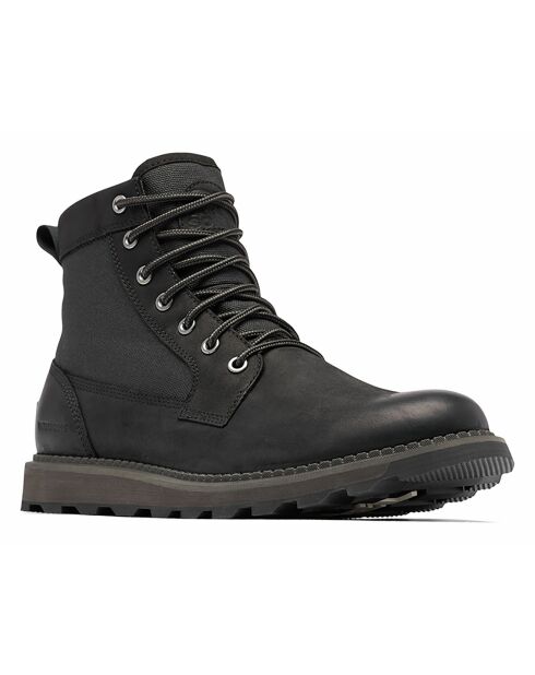 Boots en Velours de Cuir Madson II noires