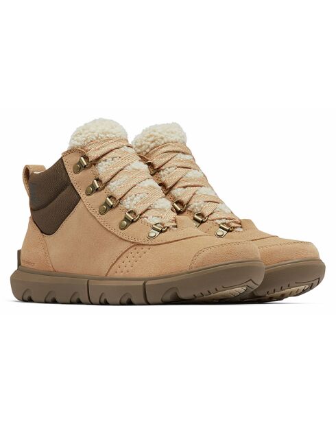 Boots en Velours de Cuir Explorer Next camel