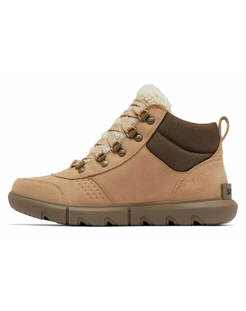 Boots en Velours de Cuir Explorer Next camel