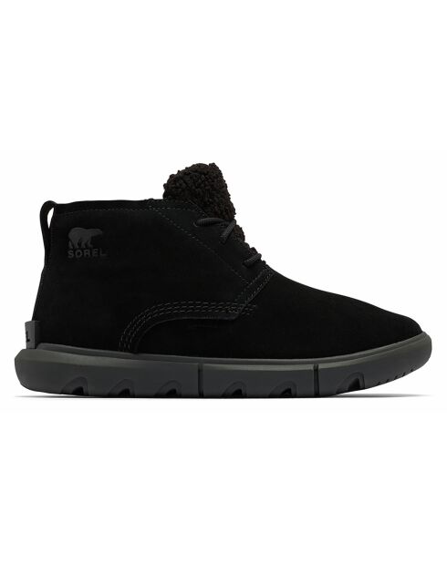 Boots en Velours de Cuir Explorer Next noires