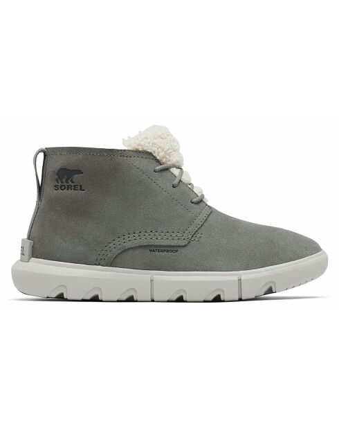 Boots en Velours de Cuir Explorer Next grises