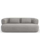 Canapé bouclé Aldrin 3 places gris clair - 178x90x73 cm