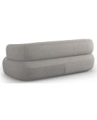Canapé bouclé Aldrin 3 places gris clair - 178x90x73 cm