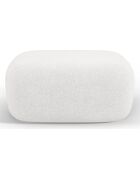 Pouf bouclé Aldrin ivoire - 90x88x40 cm