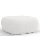Pouf bouclé Aldrin ivoire - 90x88x40 cm