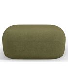 Pouf bouclé Aldrin vert - 90x88x40 cm