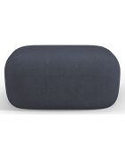 Pouf bouclé Aldrin bleu foncé - 90x88x40 cm