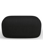 Pouf bouclé Aldrin noir - 90x88x40 cm