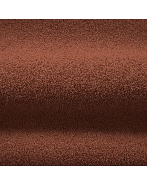 Fauteuil bouclé Aldrin brique - 90x88x73 cm
