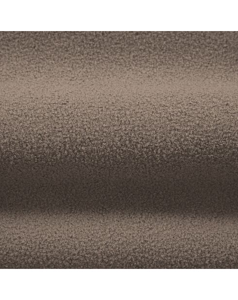 Pouf bouclé Aldrin marron clair - 90x88x40 cm