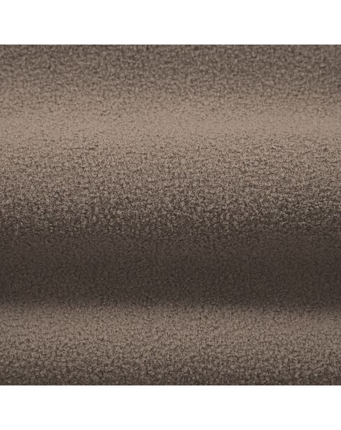 Canapé bouclé Aldrin 4 places marron clair - 226x90x73 cm