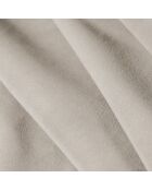 Canapé en Velours Lola 3 places beige clair - 235x95x72 cm