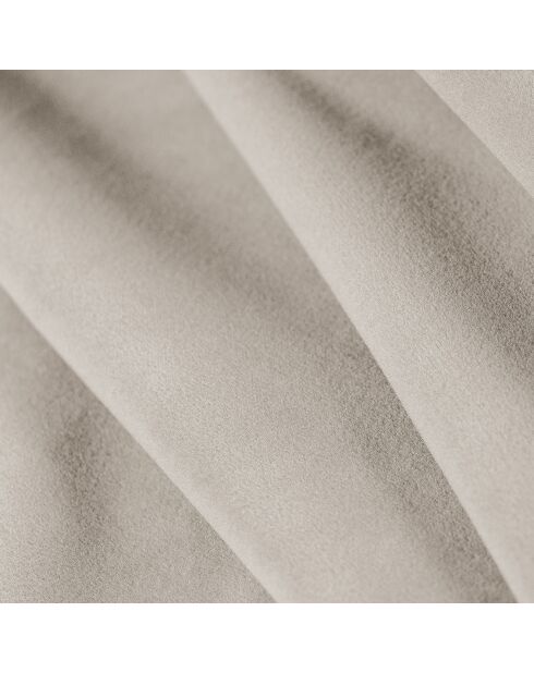 Canapé en Velours Lola 3 places beige clair - 235x95x72 cm