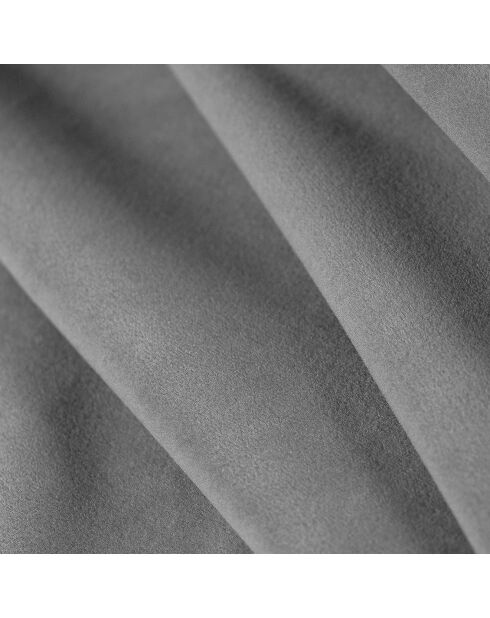 Canapé en Velours Lola 3 places gris clair - 235x95x72 cm