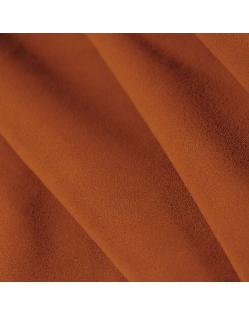 Canapé en Velours Lola 3 places terracotta - 235x95x72 cm