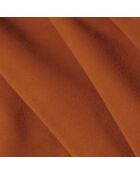 Canapé d'Angle gauche en Velours Lola 6 places terracotta - 315x250x72 cm