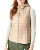 Doudoune sans manches Mali Noos beige