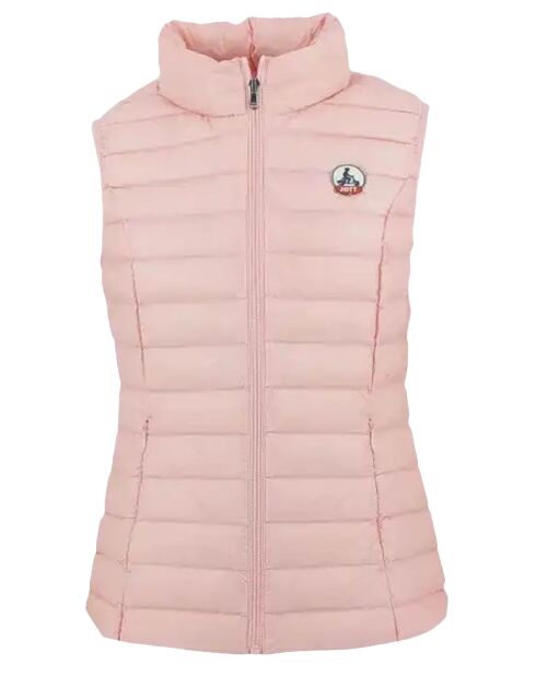 Seda roze mouwloze jas