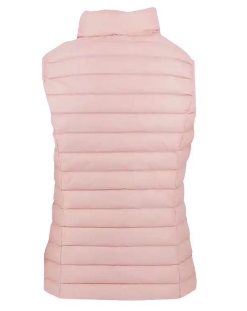 Seda roze mouwloze jas