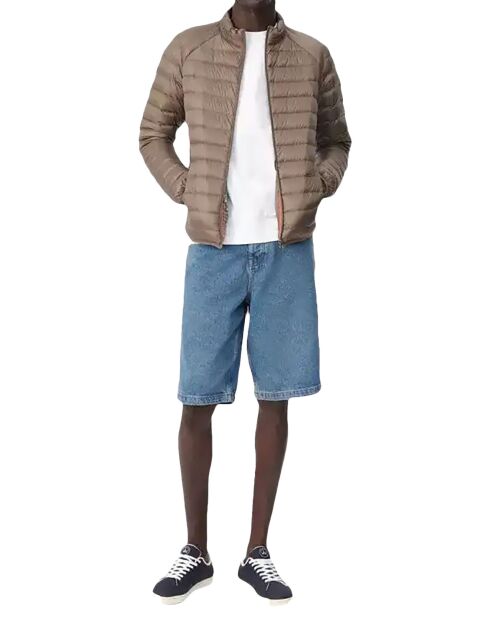 Mat Noo taupe donsjack